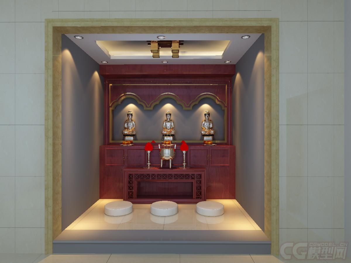 神龛模型-自然场景模型库-模型下载-cg模型网