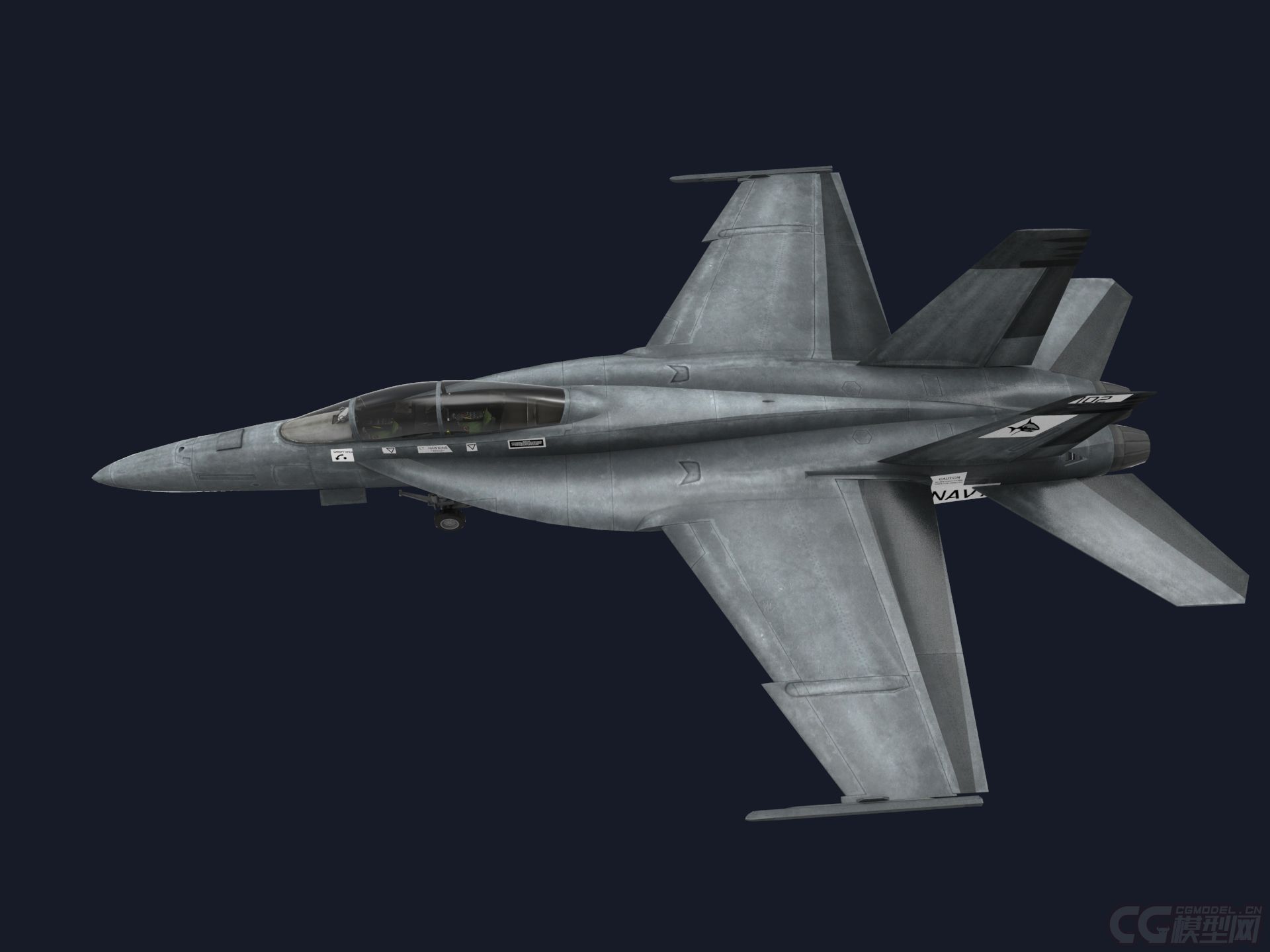 fa18f大黃蜂_haiyang310作品_飛機/航空器軍用飛機_cg模型網