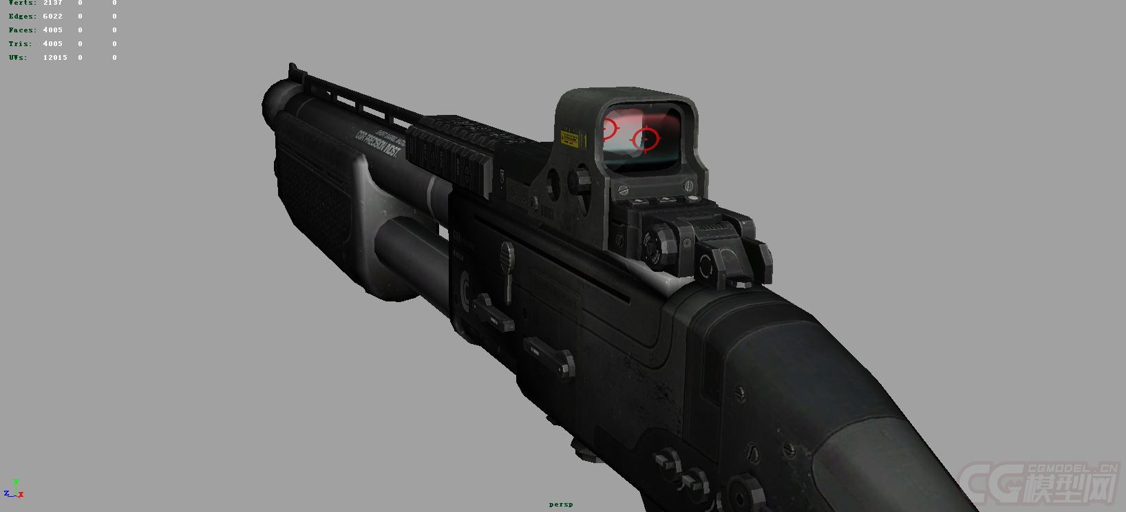 散弹枪模型-冷兵器模型库-模型下载-cg模型网