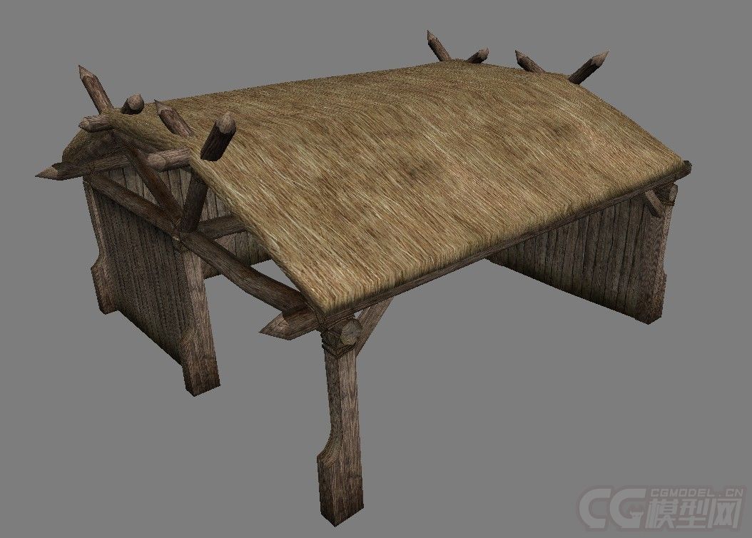 中世纪军营 哨所模型-古代场景模型库-模型下载-cg模型网