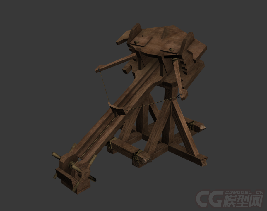 中世纪 攻城弩炮 加 起重吊臂