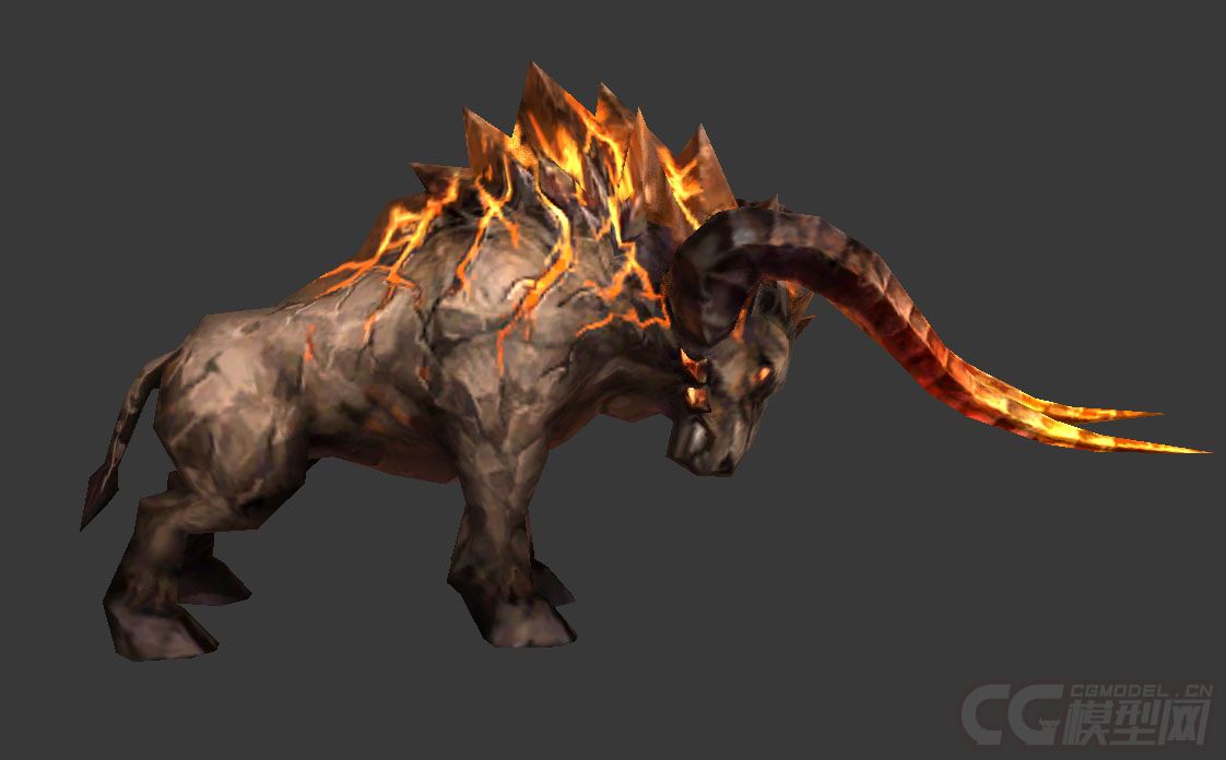 长角火牛 犀牛 火焰蛮牛 地狱蛮牛  有绑定