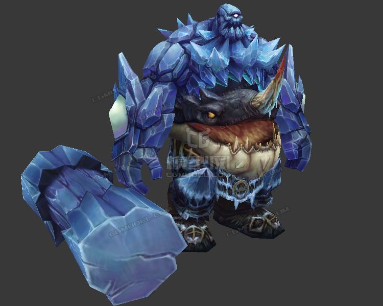 远古泰坦巨人怪物石头怪物石头人冰川石头人