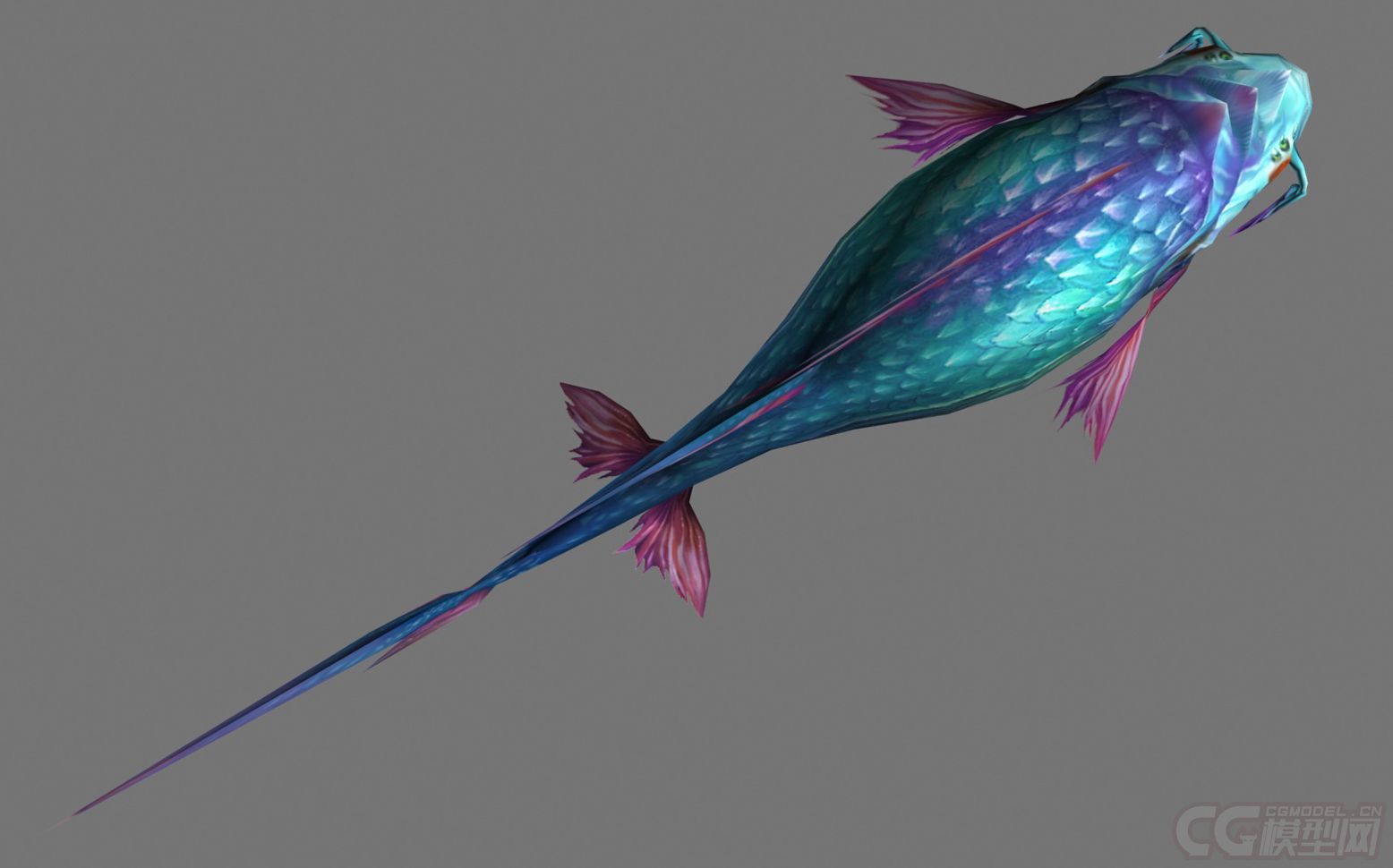 鲲鱼鲲鹏传说中的一种大鱼漂亮的大鱼fis_打雷啦下雨