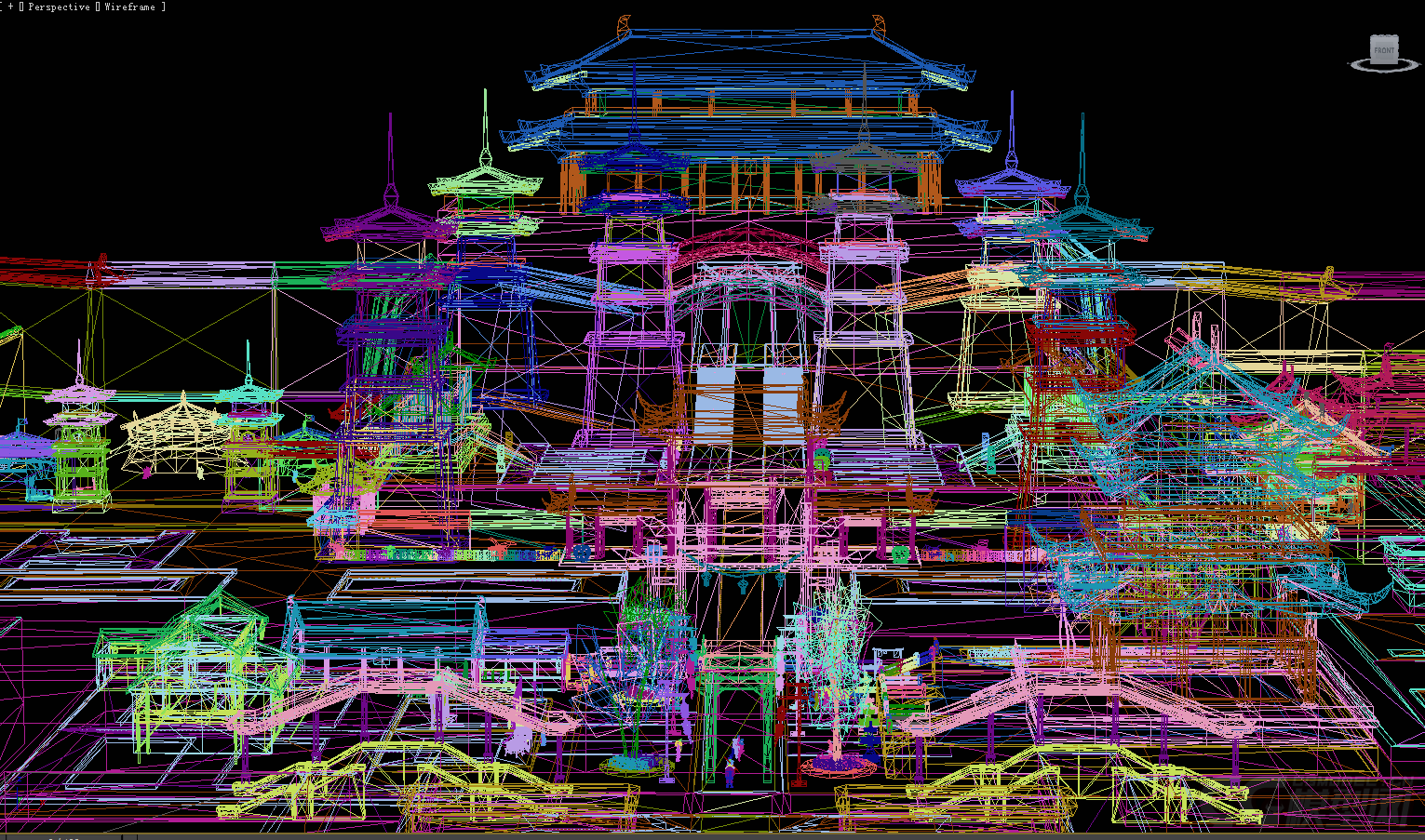 古代建筑模型-古代场景模型库-3ds Max(.max)模型下载-cg模型网