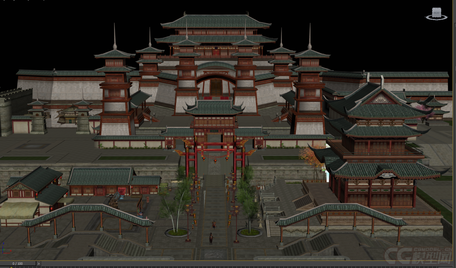 古代建筑模型-古代场景模型库-3ds Max(.max)模型下载-cg模型网