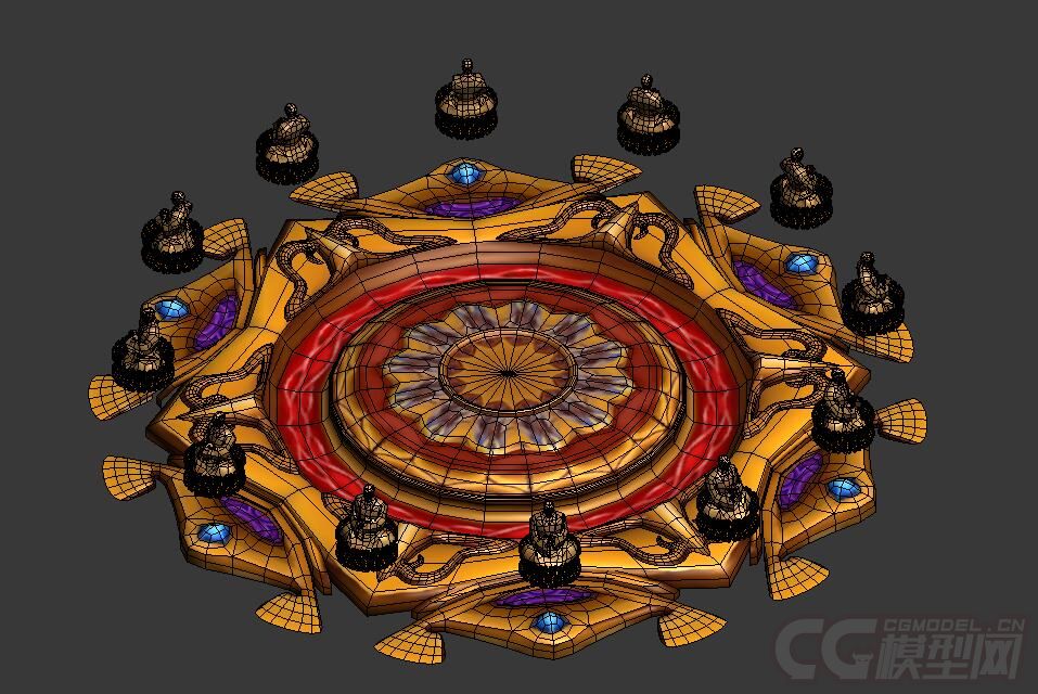 金刚伏魔圈佛像阵法坐骑