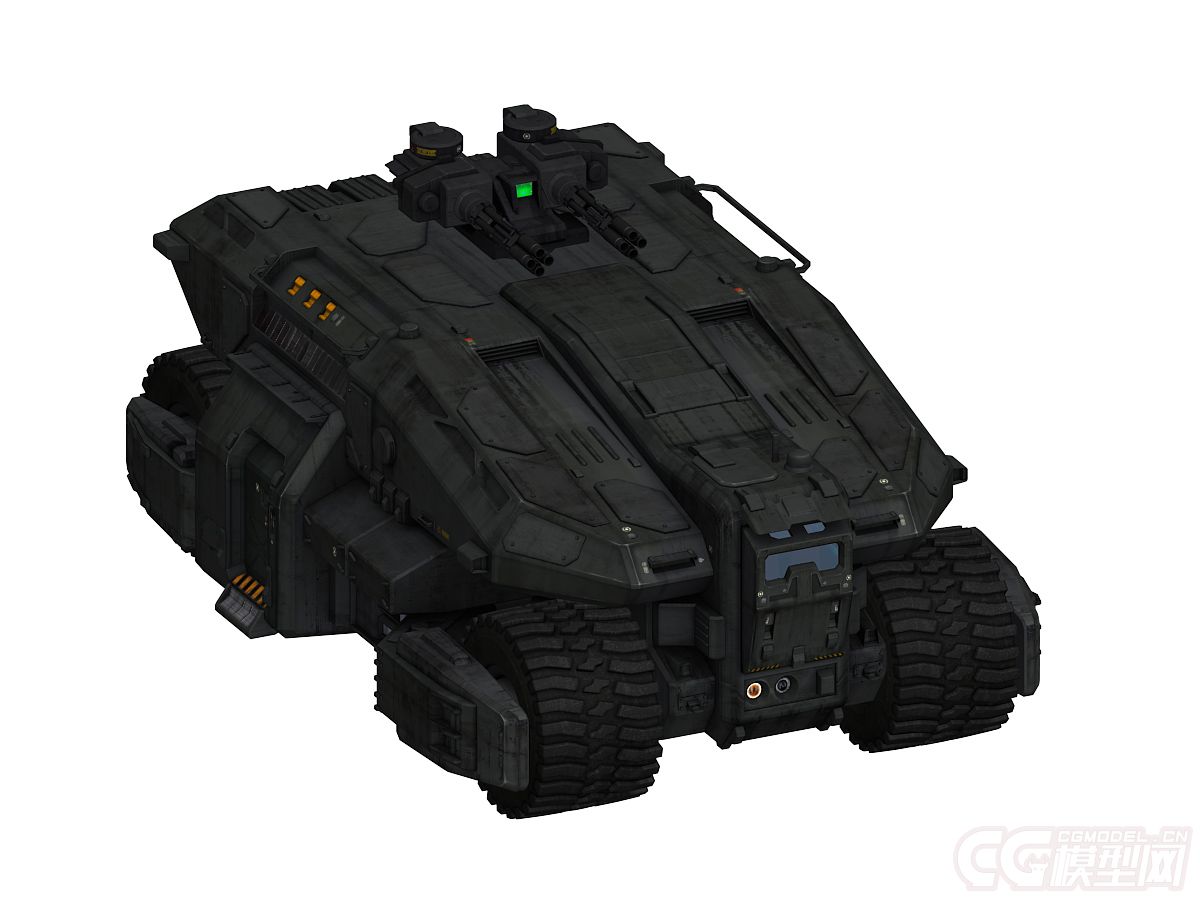 科幻主战坦克装甲车