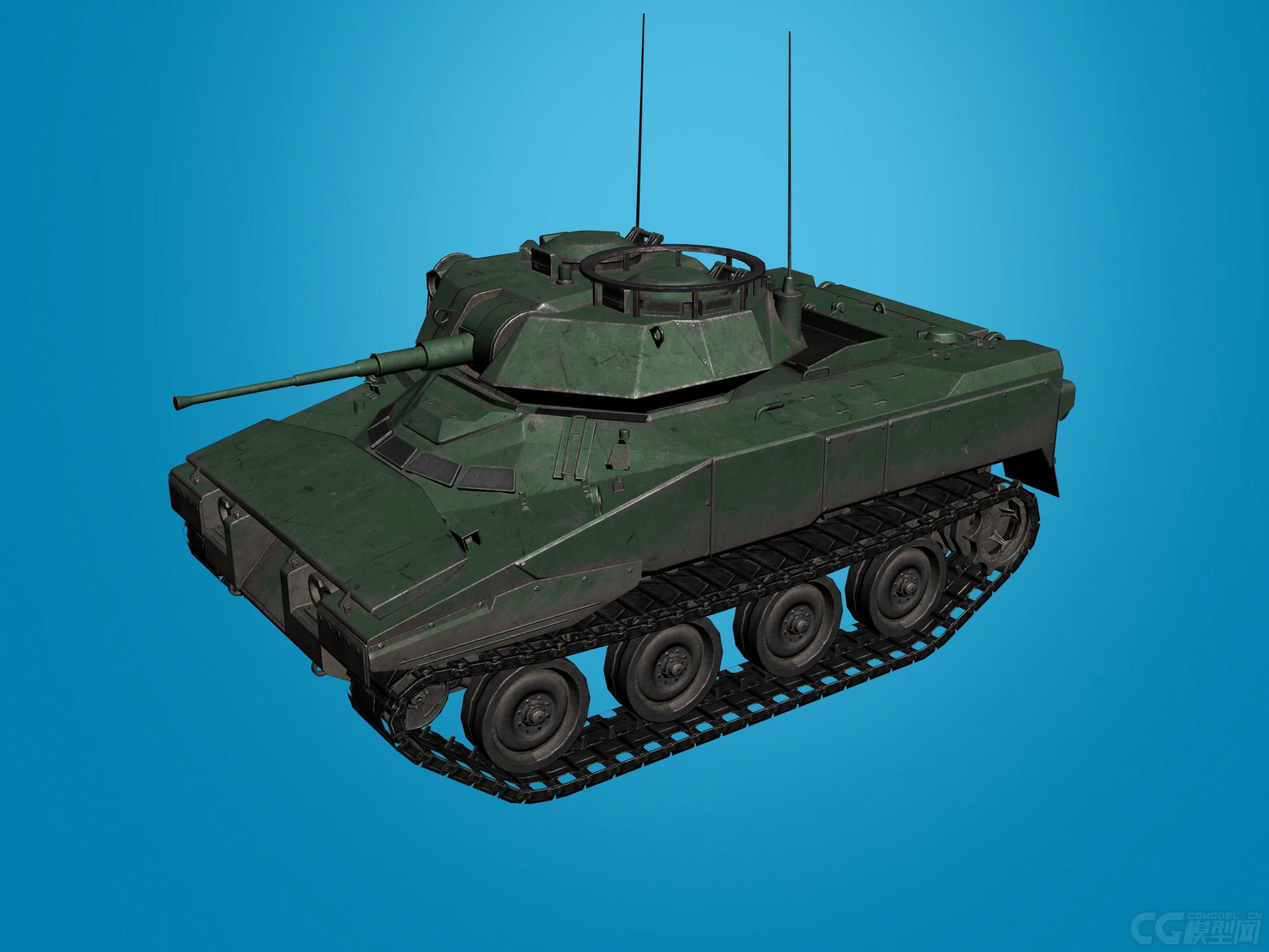装甲侦查车_zhanglianda作品_车辆装甲车/坦克_cg模型网