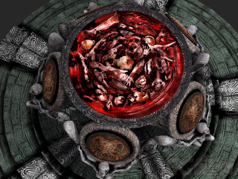 祭祀台祭坛 骷髅祭祀台祭奠 做法事法术台 施法台血祭