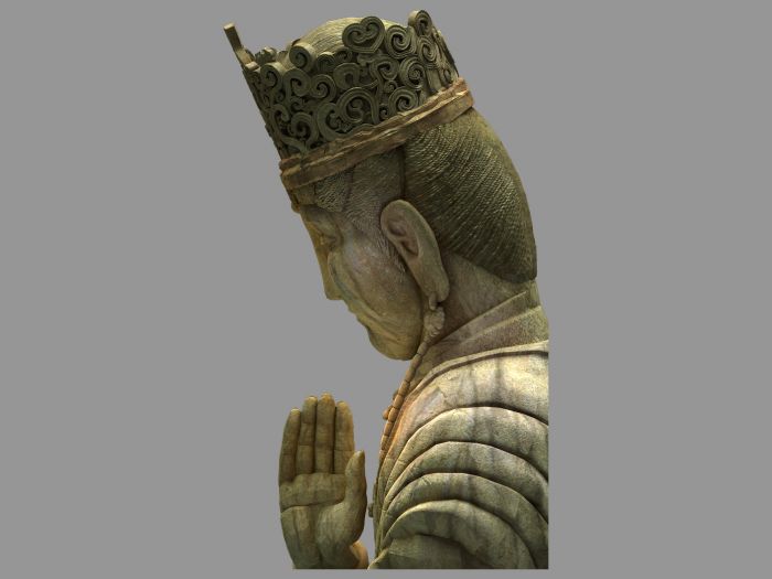 硕大且精细的半身佛像