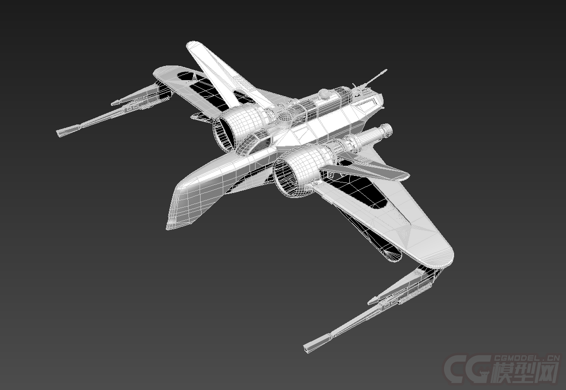 精致飞船x-1_cgmoxingshi作品_飞机/航空器宇宙飞船_cg模型网
