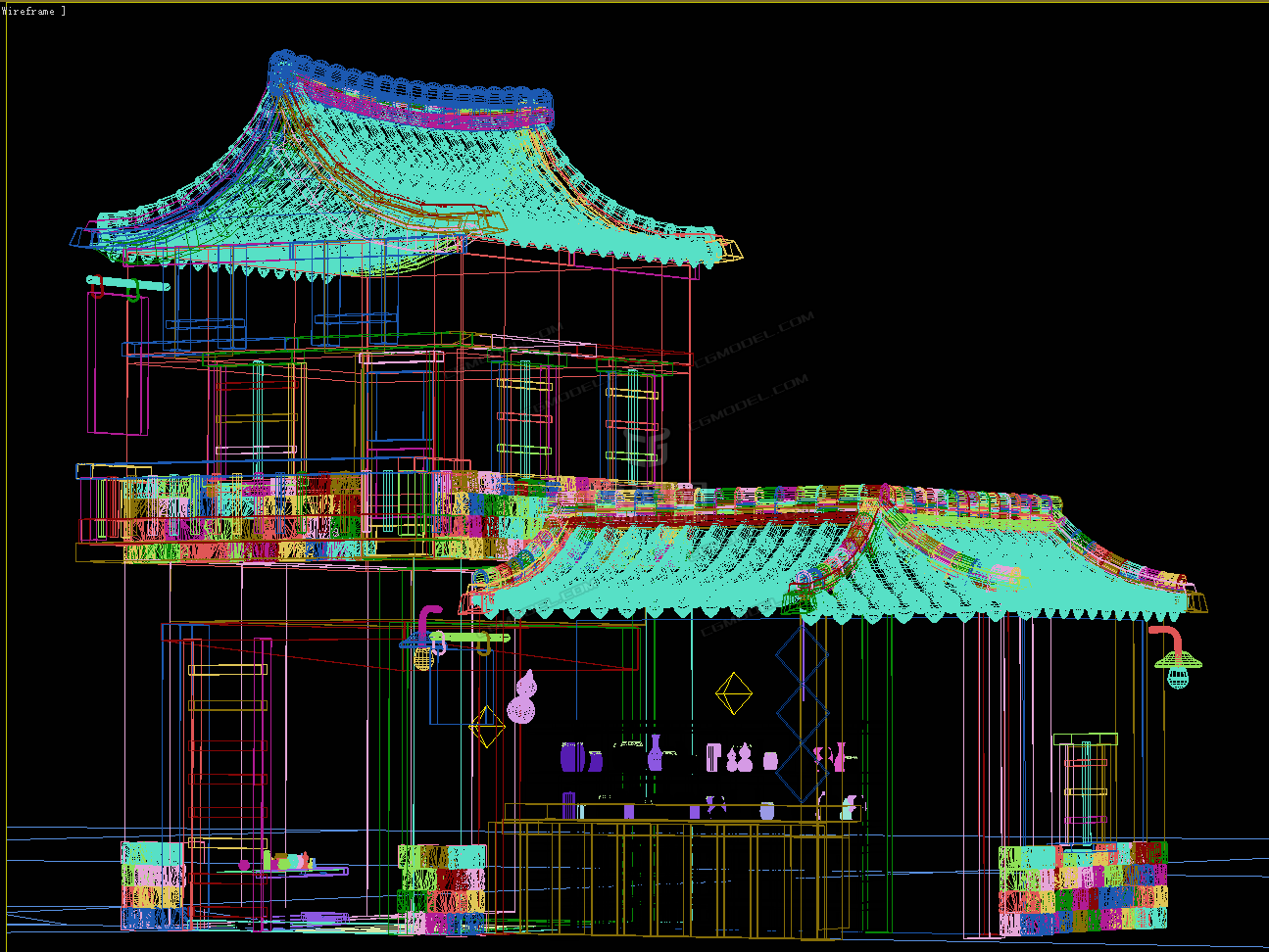 仿古建筑场景模型模型-古代场景模型库-模型下载-cg模型网