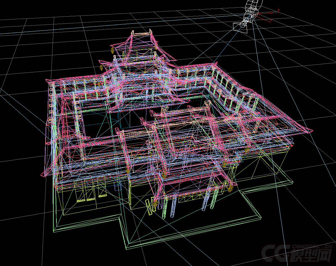古代大房子模型-历史建筑模型库-3ds Max(.max)模型下载-cg模型网