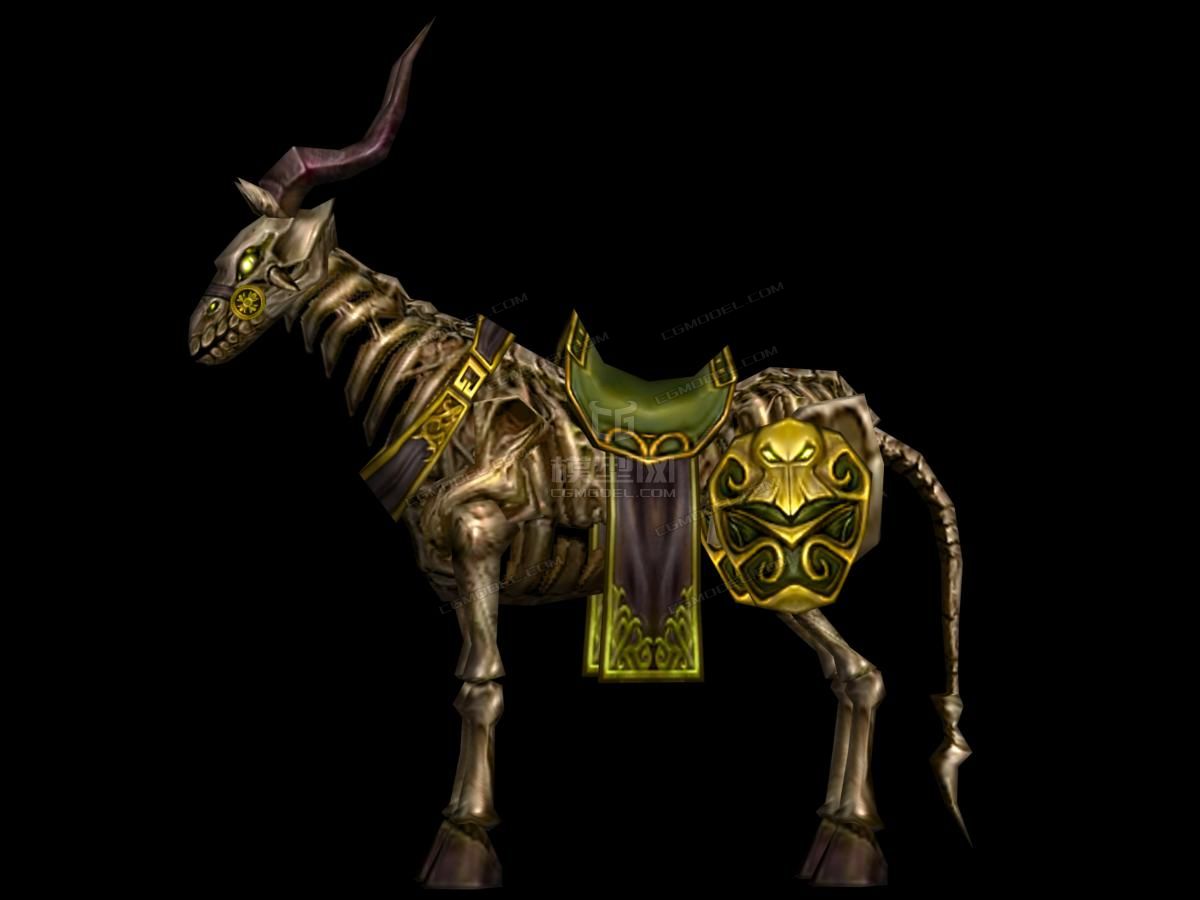 一个古灵羊神兽模型