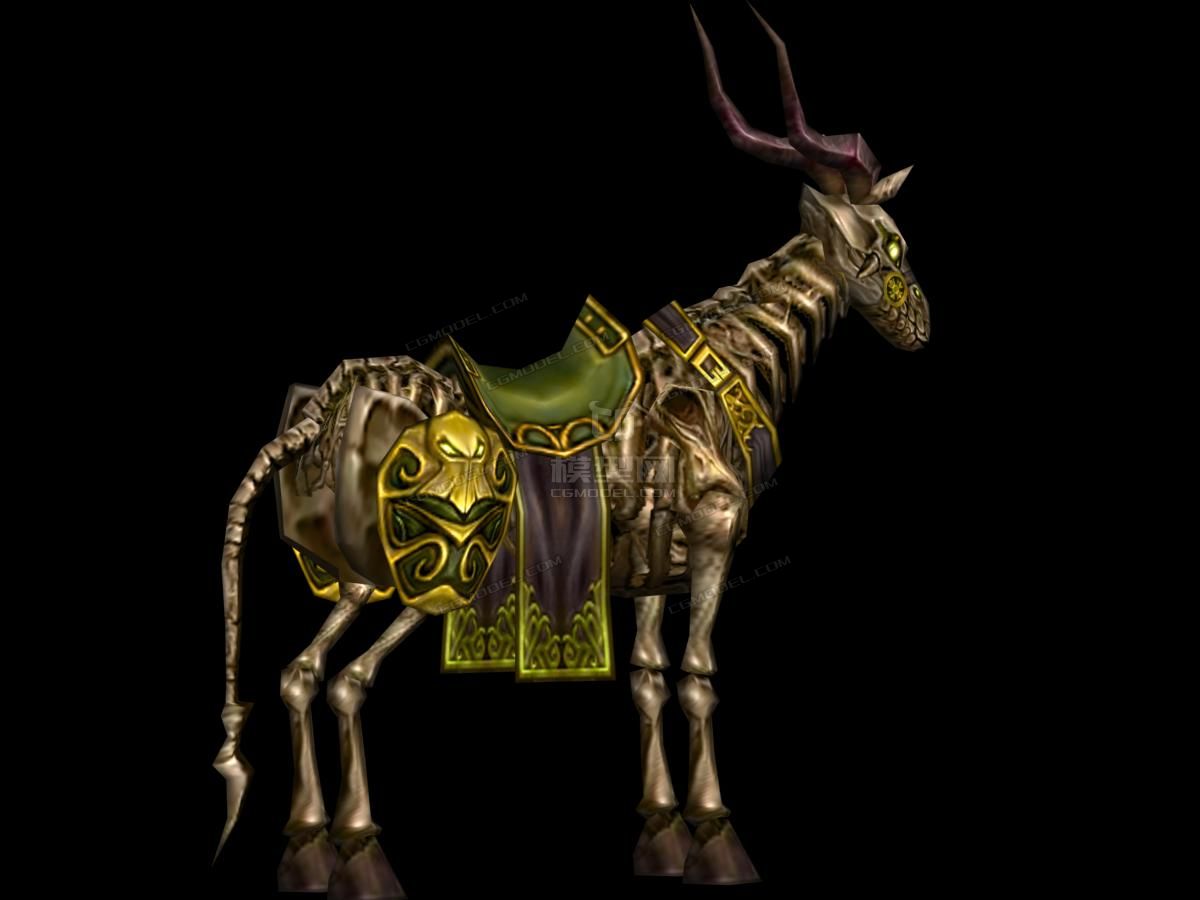 一个古灵羊神兽模型