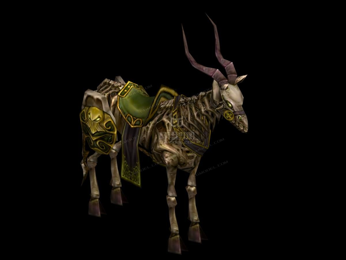 一个古灵羊神兽模型