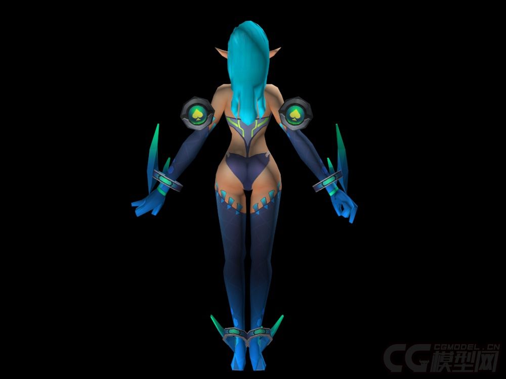 科幻机械女战士 03_小柠檬q作品_人物女人_cg模型网