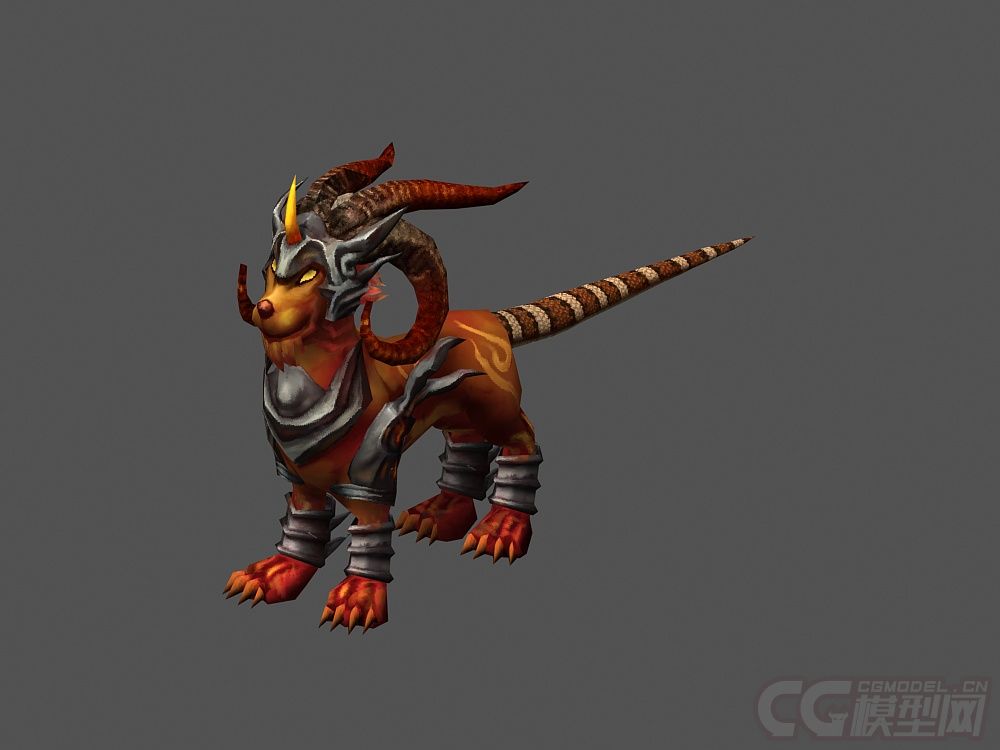 神兽飞廉蜚廉坐骑带动作