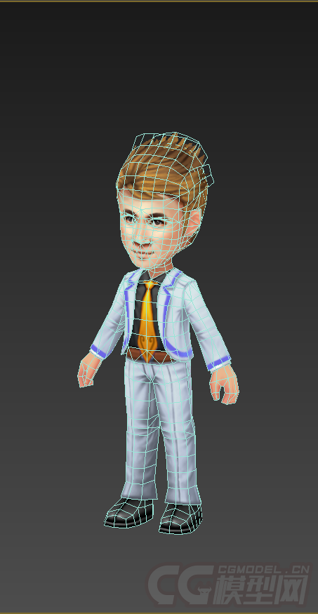 q版男人穿西装的低模免费张学友