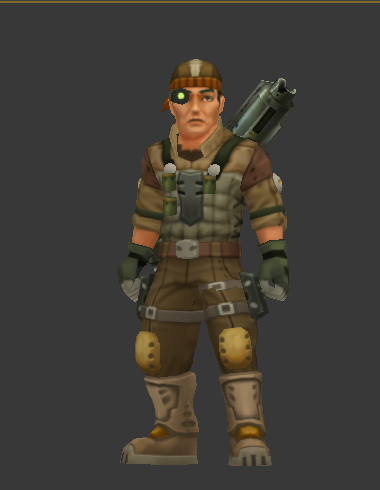 老男人低模卡通雇佣兵