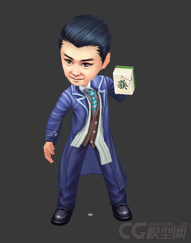 q版赌神风衣低模免费