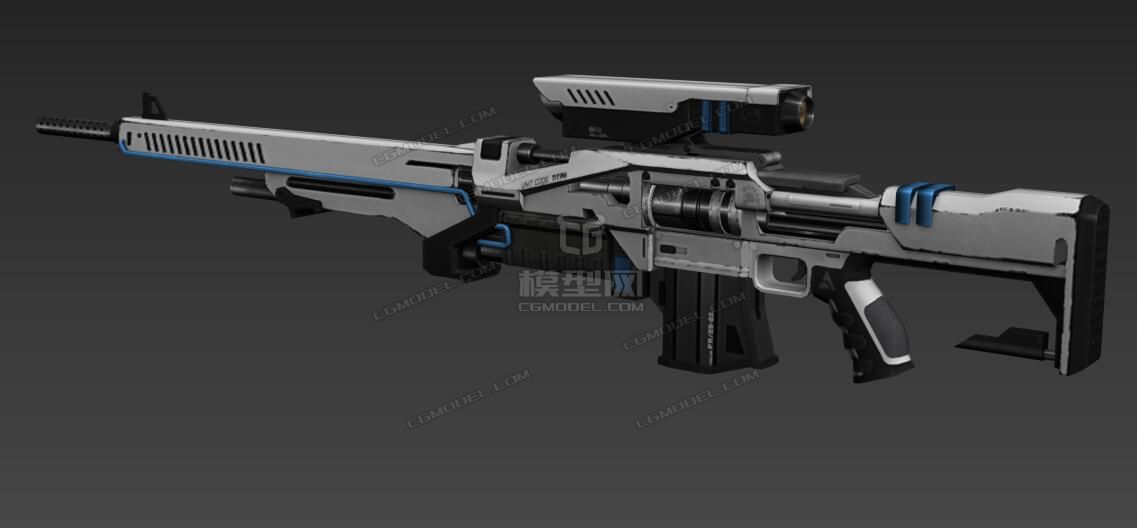科幻狙击枪max文件第一人称模型