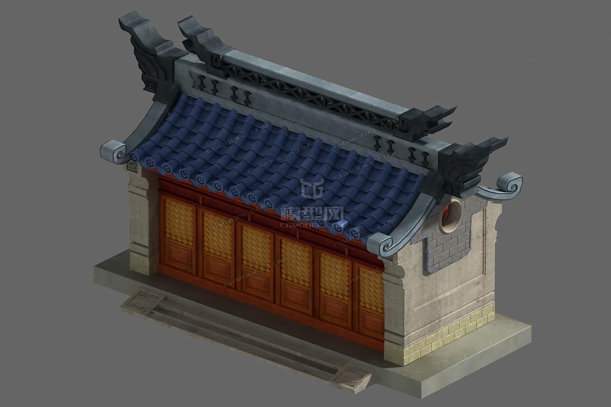 古建民居 小房子_哈哈哈儿作品_场景古代场景_cg模型网