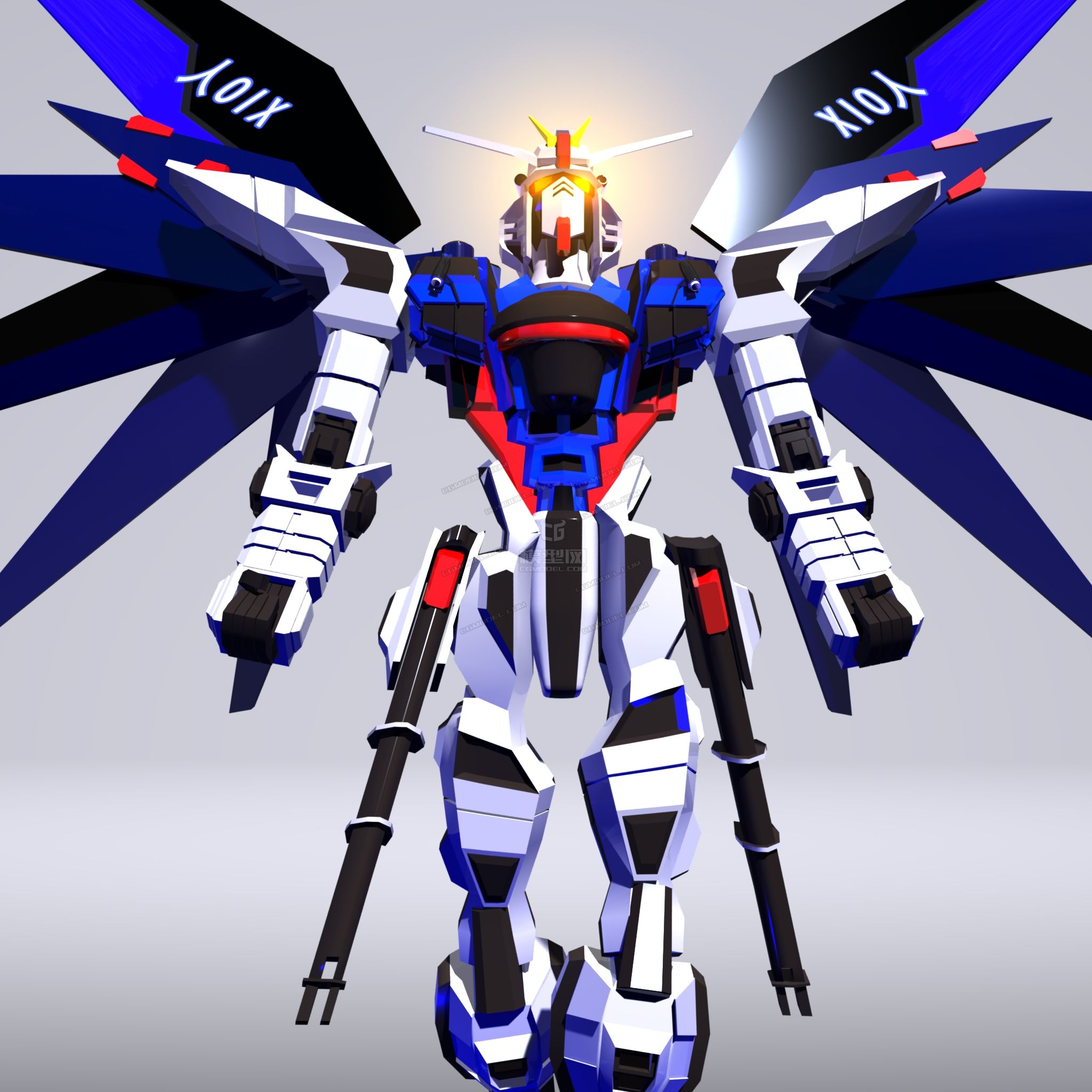 变形金刚 高达模型_薄衣寒江吾醉作品_人物机器人/机甲_cg模型网