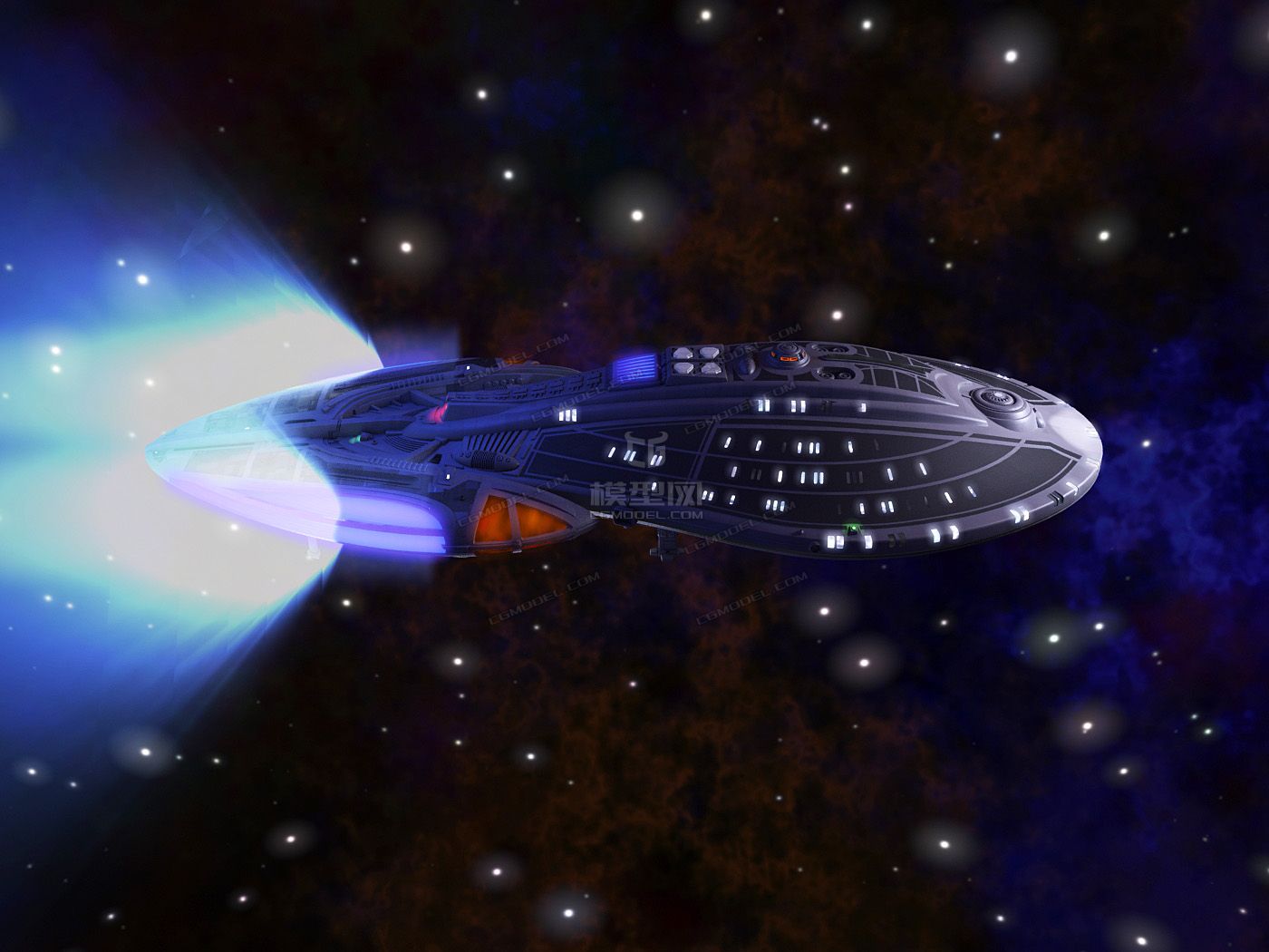 影视级科幻舰艇太空宇宙飞船航天飞机未来飞行器外星母舰战舰ufo