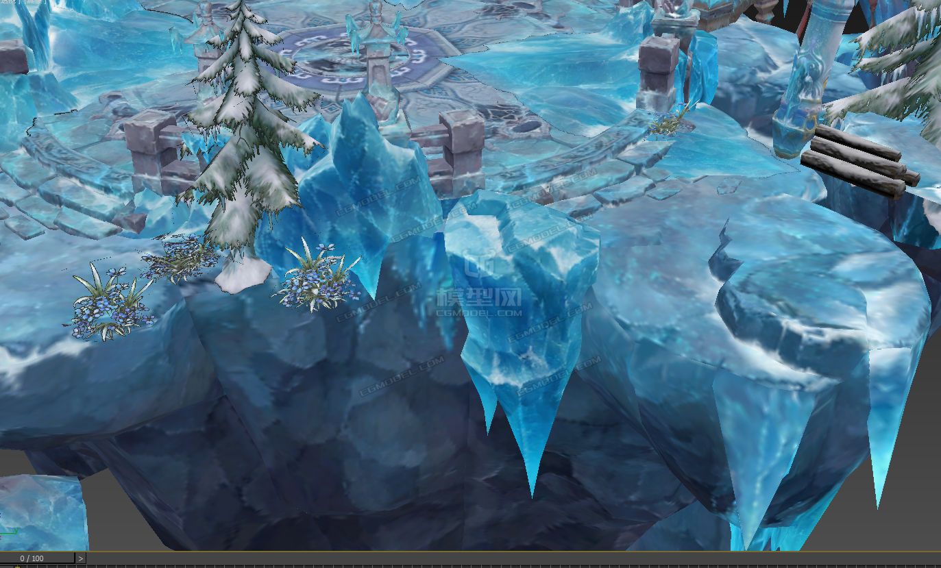 冬天到了凌冬将至冰雪场景雪山雪景