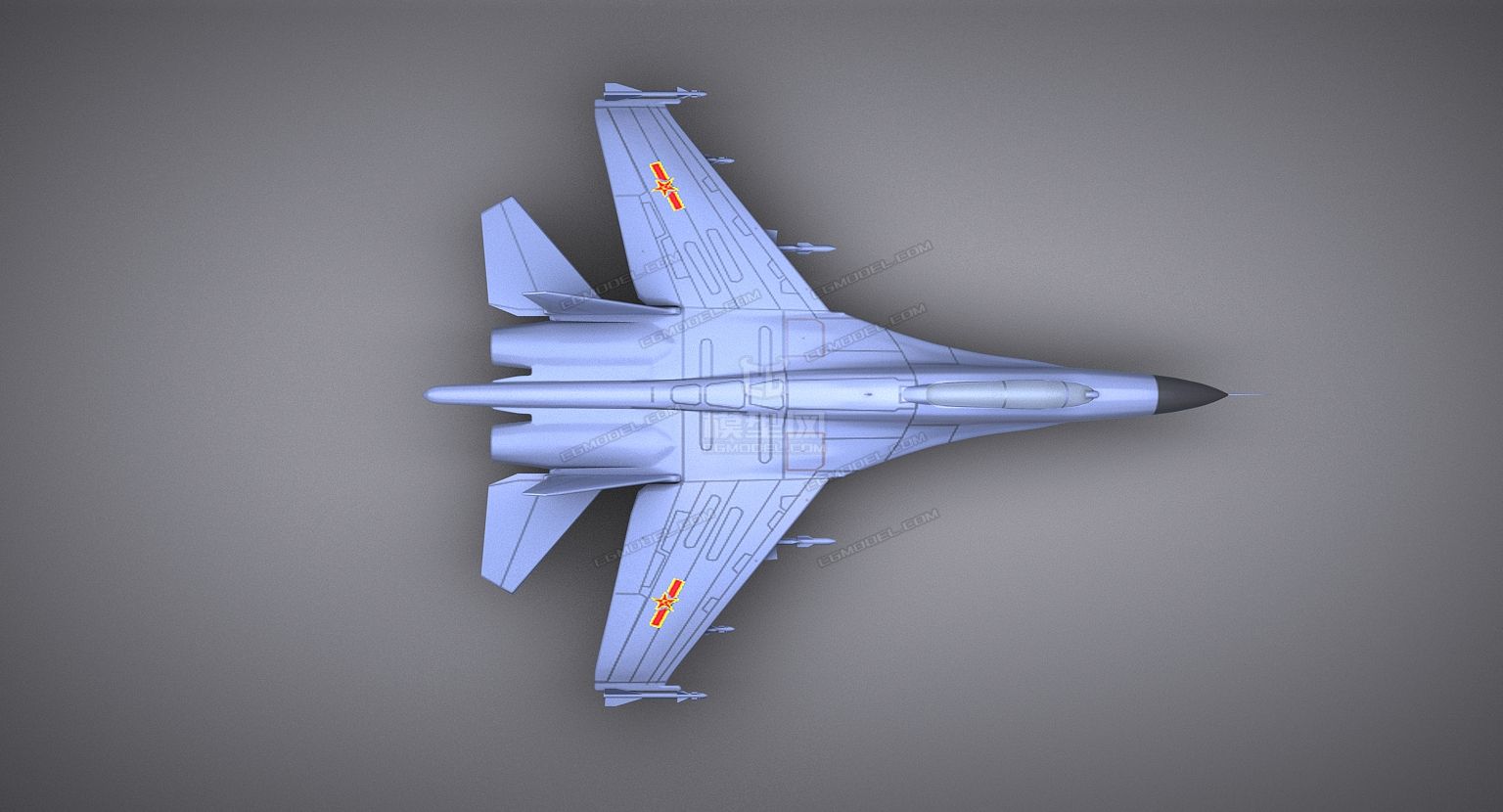 歼-11(j-11) 3ds max2014模型,有贴图