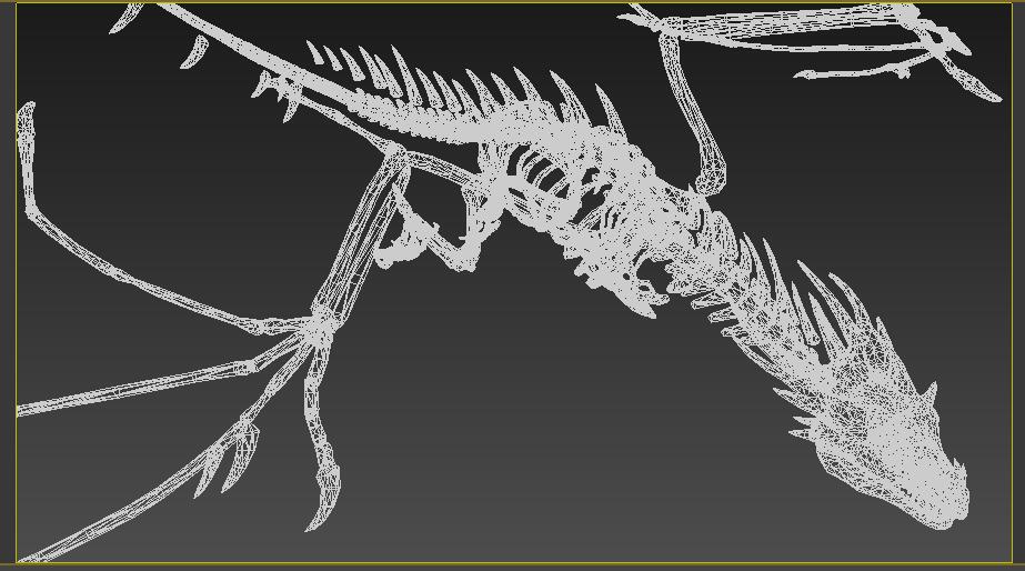 骷髅巨龙 (有绑定动画)