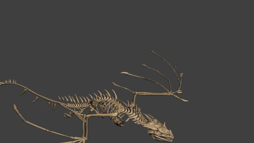 骷髅巨龙 (有绑定动画)