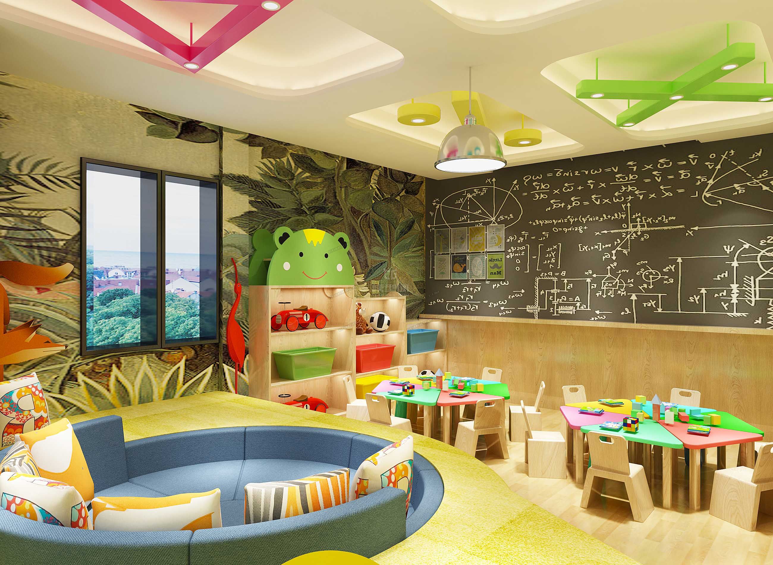 早教中心, 幼儿园, 活动室, 托儿所, 舞蹈室 幼儿园活动中心 游乐场