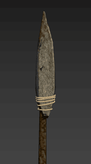 远古石矛;石器兵器-CG模型网(cgmodel)-让设计更有价值!