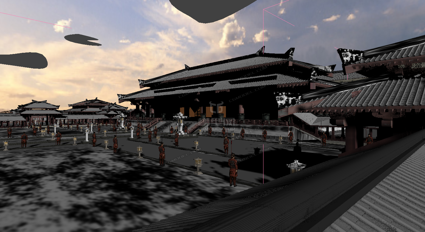 古代建筑模型-自然场景模型库-模型下载-cg模型网