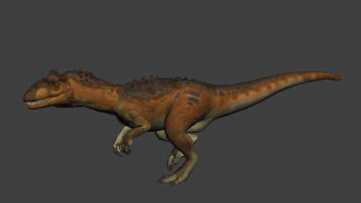 异特龙跃龙迅猛龙有绑定动画