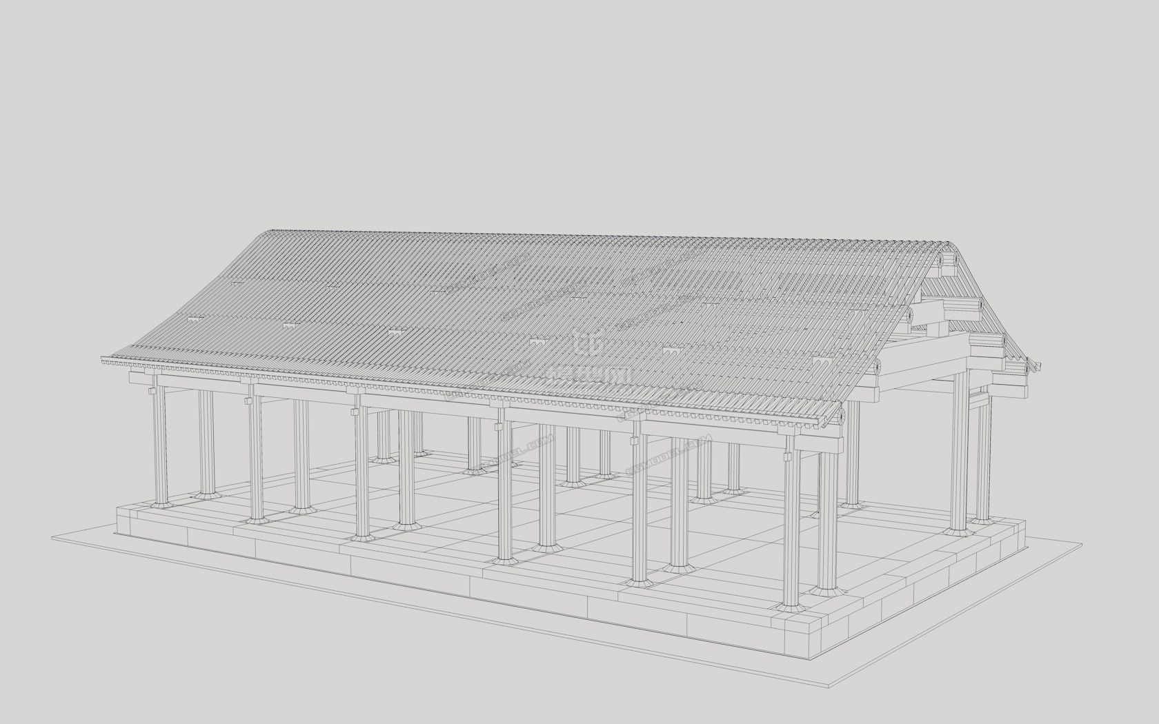 古代建筑之八檩悬山
