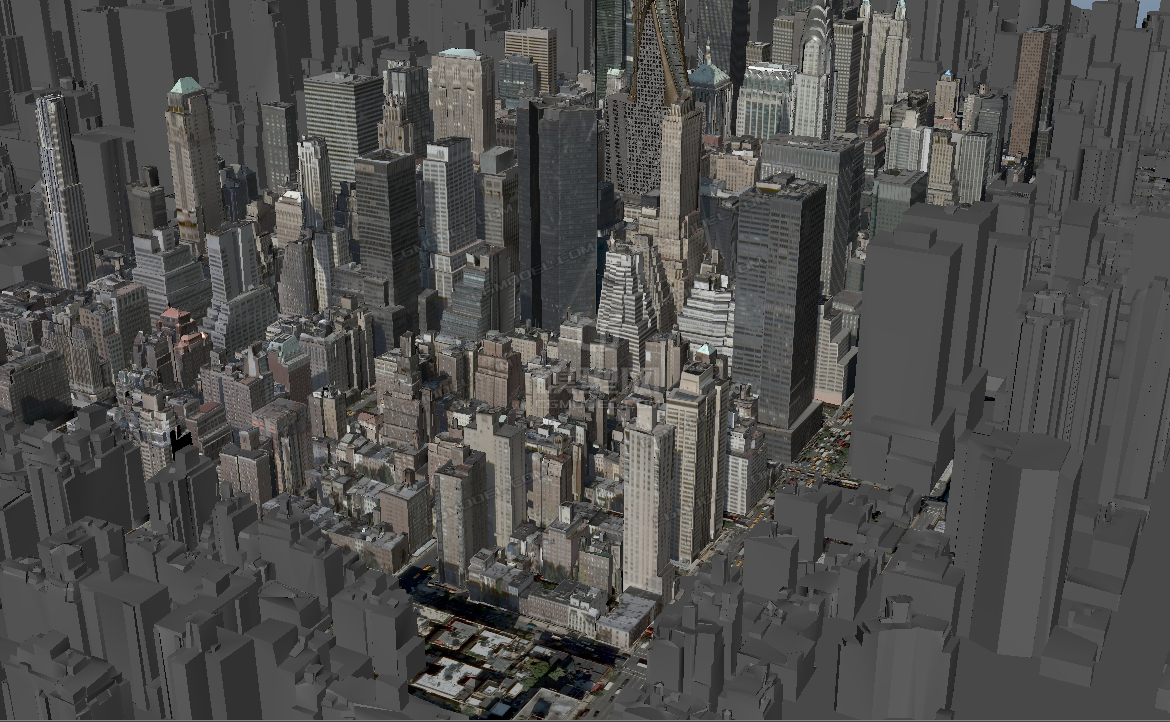 maya完整城市场景带材质贴图