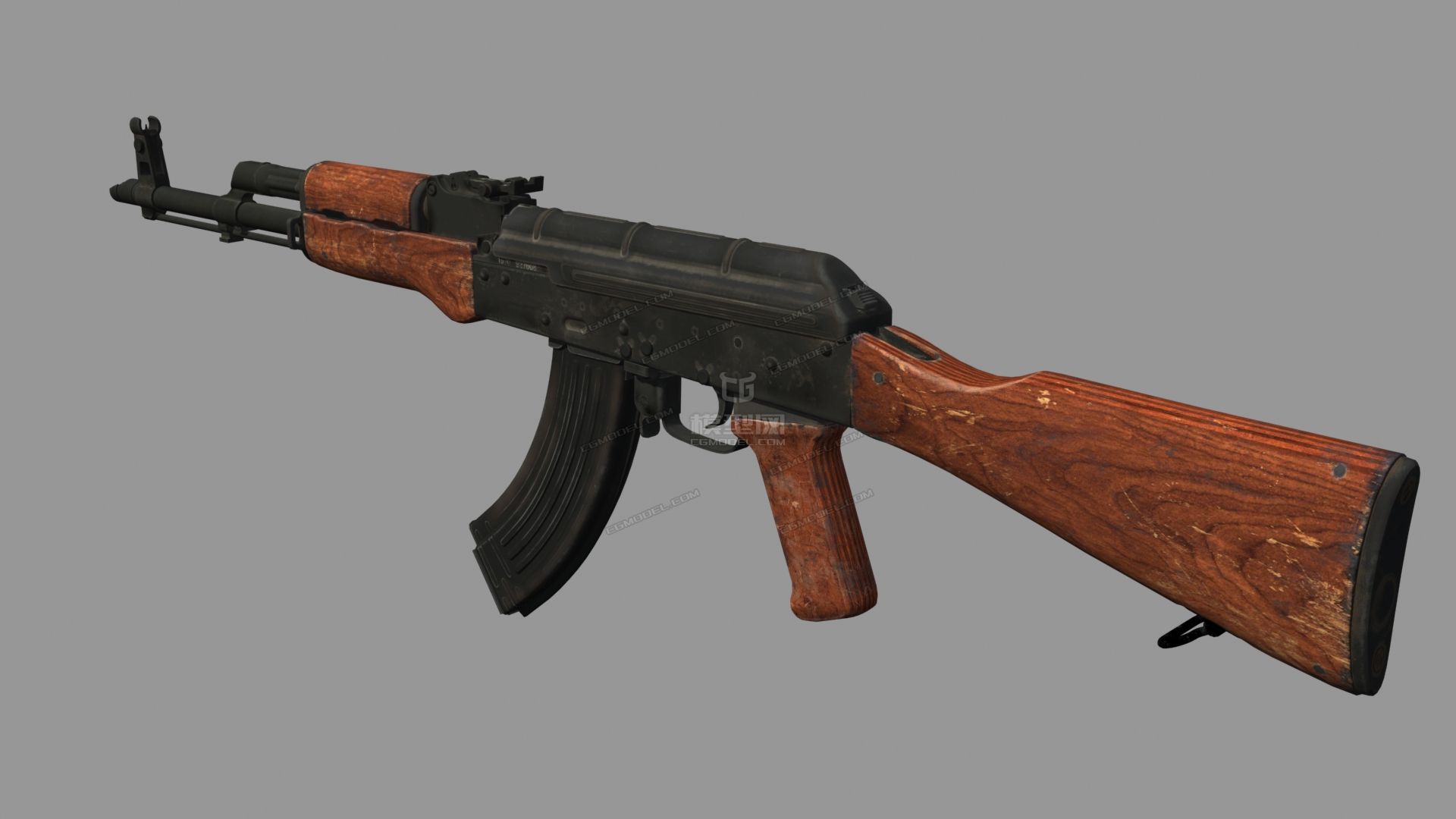 ak47ak-47ak74ak-74突击_大花鸭子作品_武器冷兵器_cg模型网