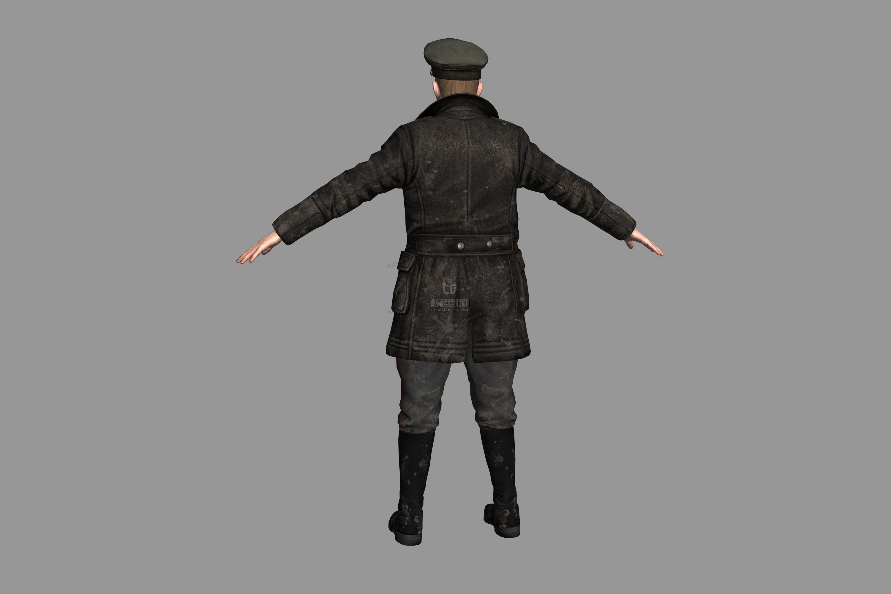 二战德军军官皮衣图片