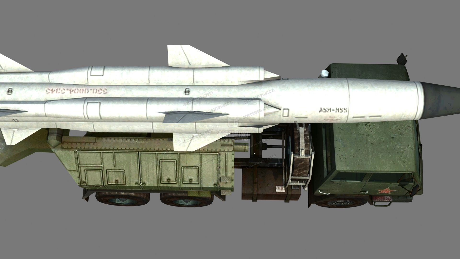 斯太尔卡车搭载日炙反舰导弹白蛉超音速反舰导弹岸基版白蛉ss-n-22