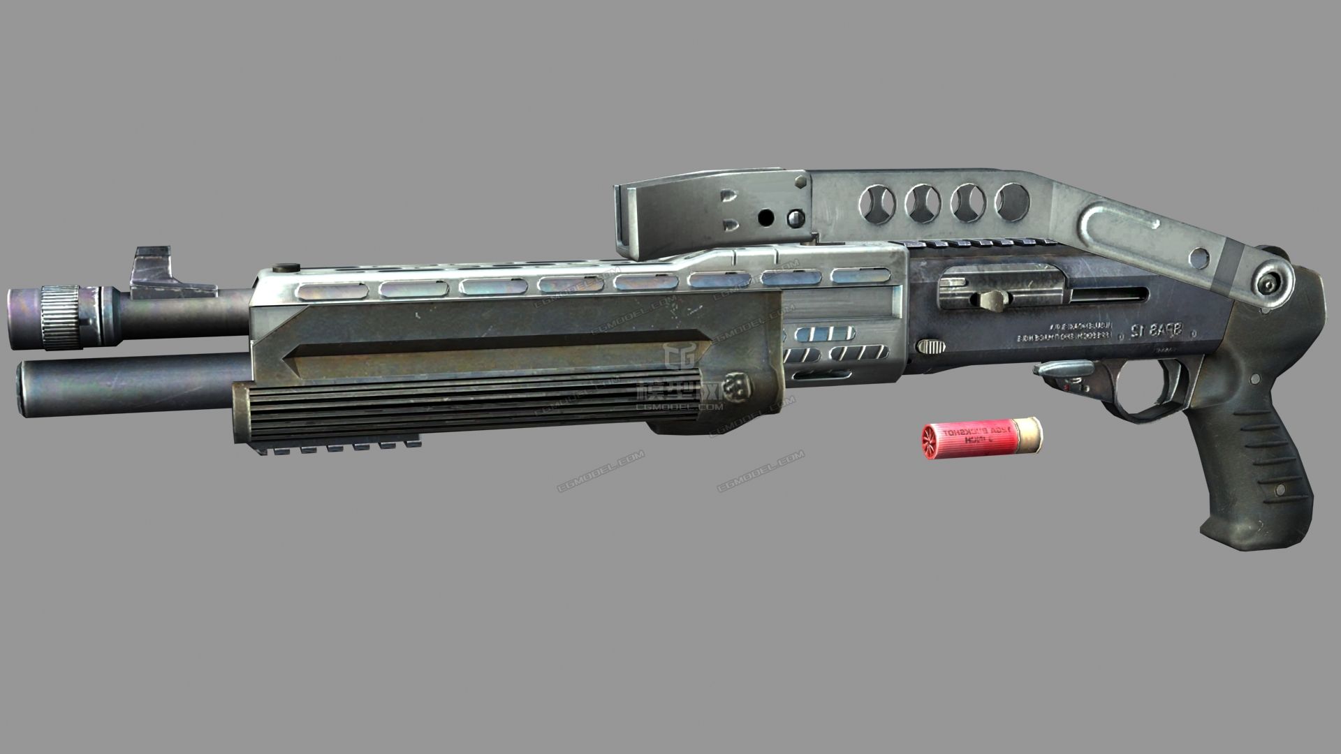 spas12多功能霰弹枪弗兰齐公司军队军警特种部队单发栓动半自动