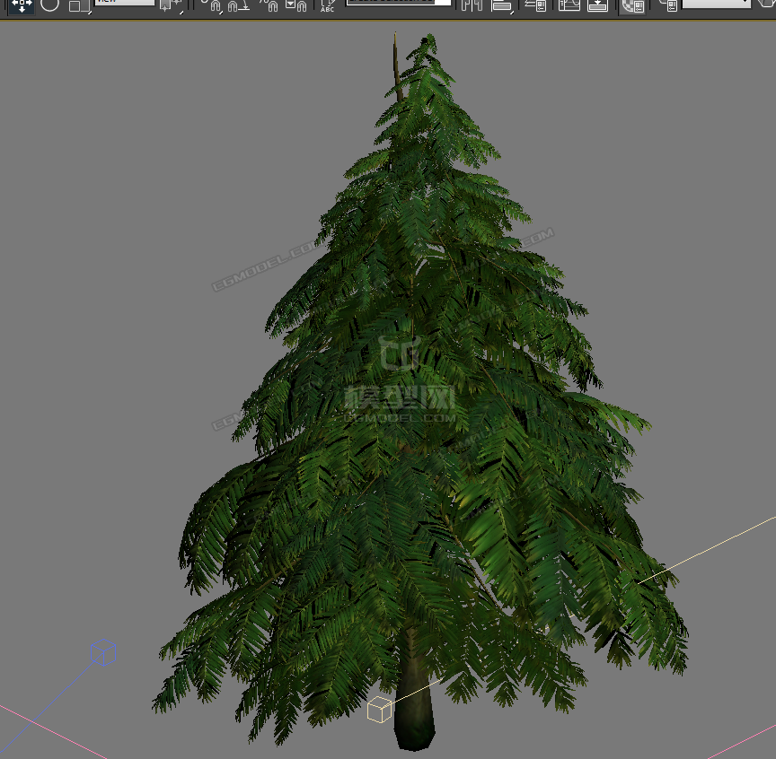 ***植物 松树模型-树木模型库-3ds Max(.max)模型下载-cg模型网