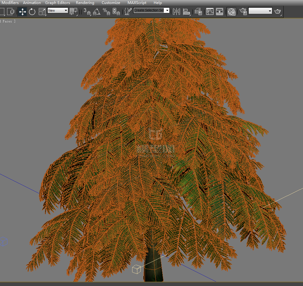 ***植物 松树模型-树木模型库-3ds Max(.max)模型下载-cg模型网