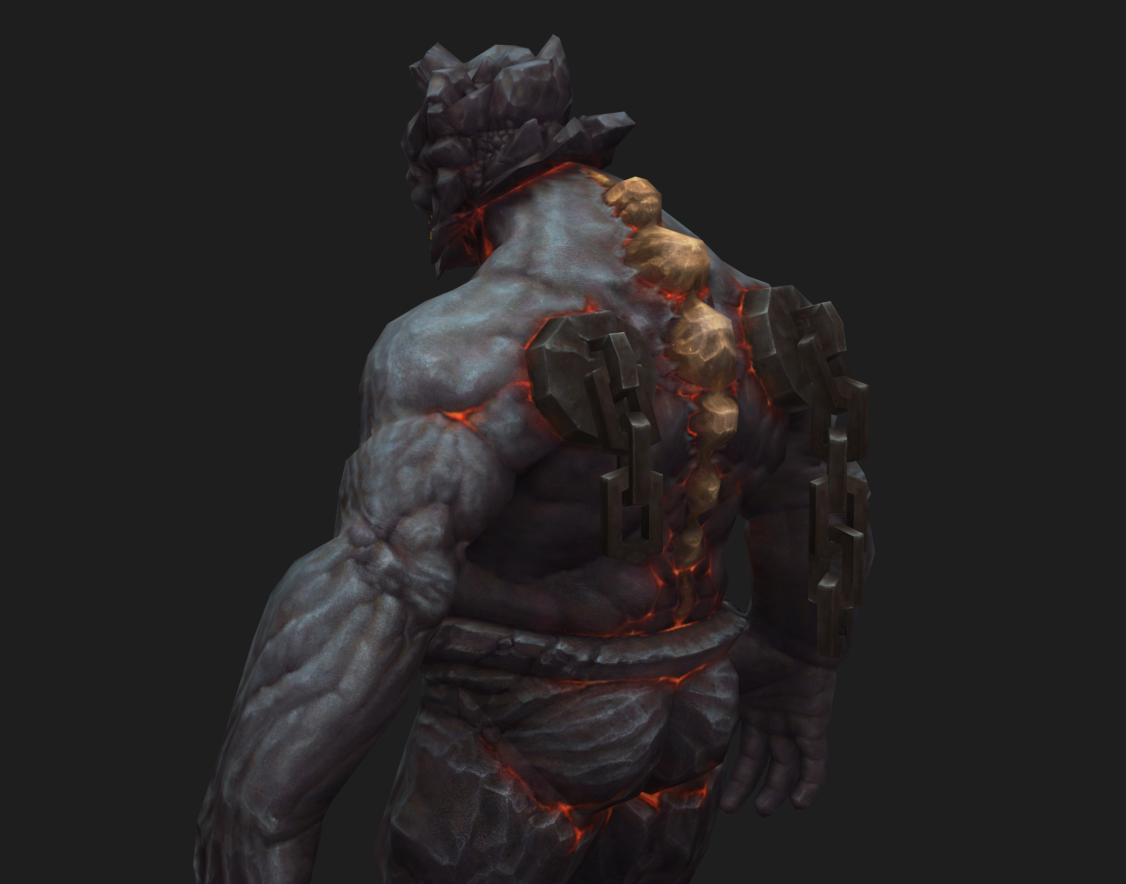 泰坦石巨人(有全套动作)烈焰熔岩巨石怪,_hlhyrjw作