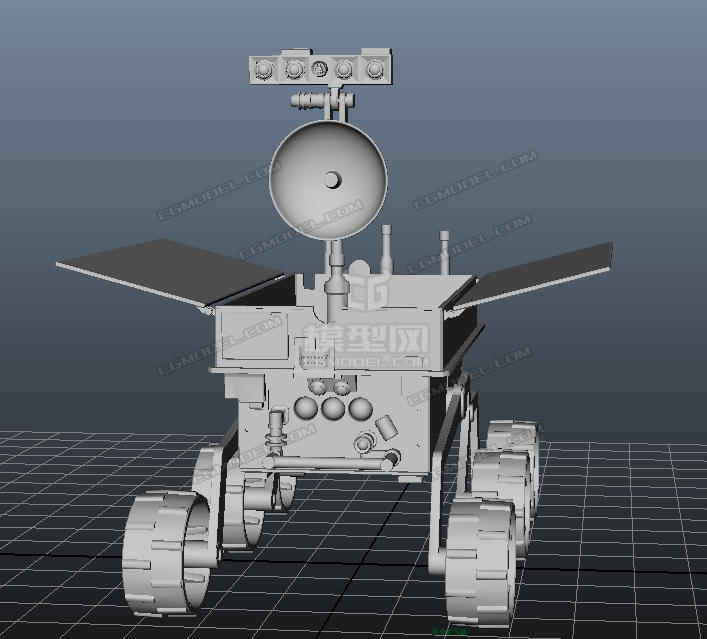 玉兔號 月球車_羈絆amor作品_人物機器人/機甲人物機器人/機甲_cg模型