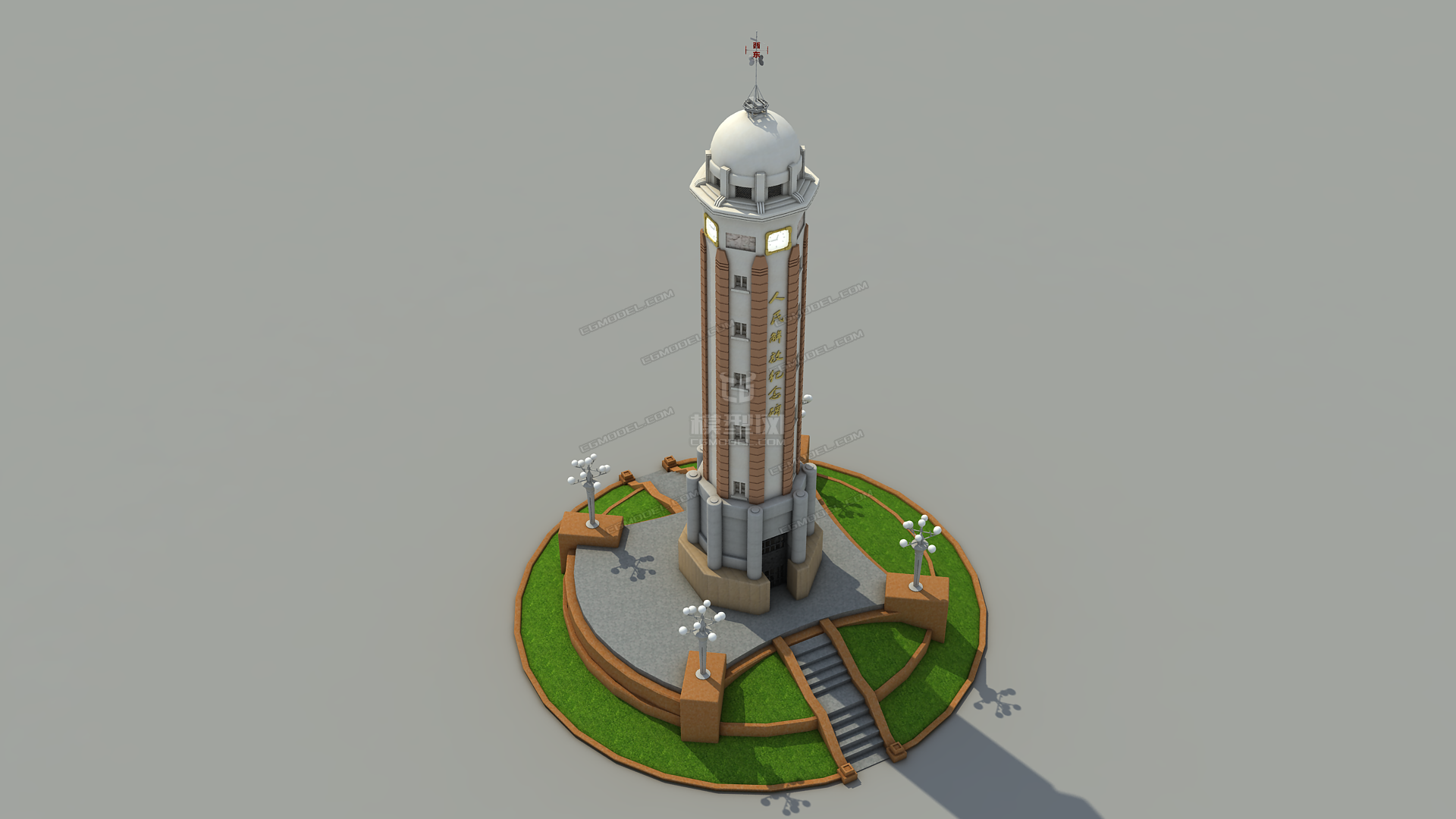 重庆解放碑_小胖不怕死作品_场景自然场景_cg模型网
