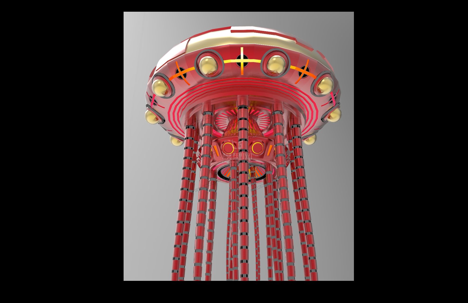 机械章鱼,八爪鱼_lijinxingstar作品_人物机器人/机甲_cg模型网